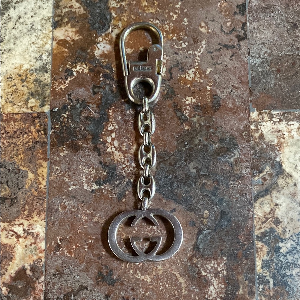 Gucci Silver Keychain
